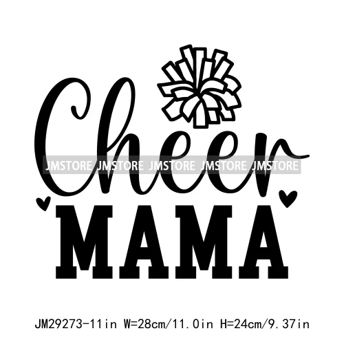 Cheer Mom Life Cheerleader Girls Camo Bow Dove Season Designs Iron On DTF Transfers Stickers Ready To Press For Clothes