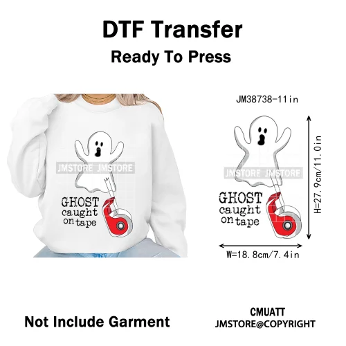 Funny Spooky Season Skelleton Coffin Break Sarcastic Halloween Puns Iron on DTF Transfer Sticker Ready to Press for Clothes Bags