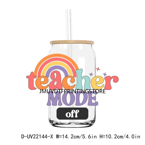 Teach Compassion Kindness Confidence UV DTF Transfers Stickers Decals For Libbey Cold Cups Mugs Tumbler Waterproof DIY Craft