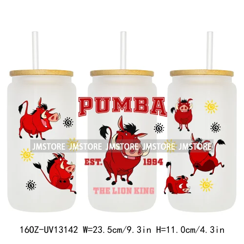Cartoon Characters Family Trip 16OZ UV DTF Cup Wraps Ready To Apply Waterproof Transfer Stickers For Libbey Glass Can Tumbler