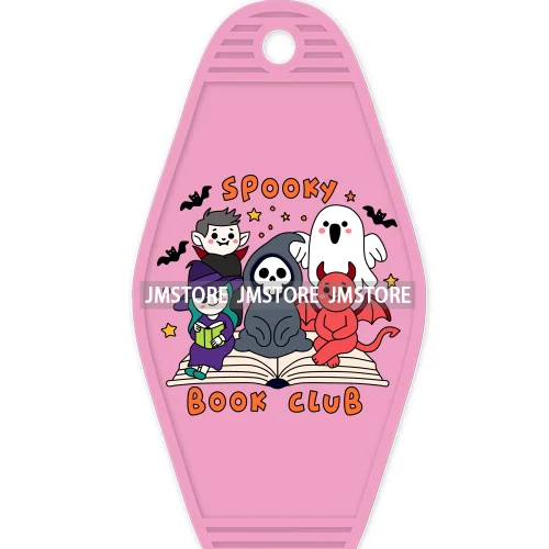 Cozy Readers Bookish Cub High Quality WaterProof UV DTF Sticker For Motel Hotel Keychain Custom Labels Fall Halloween Season