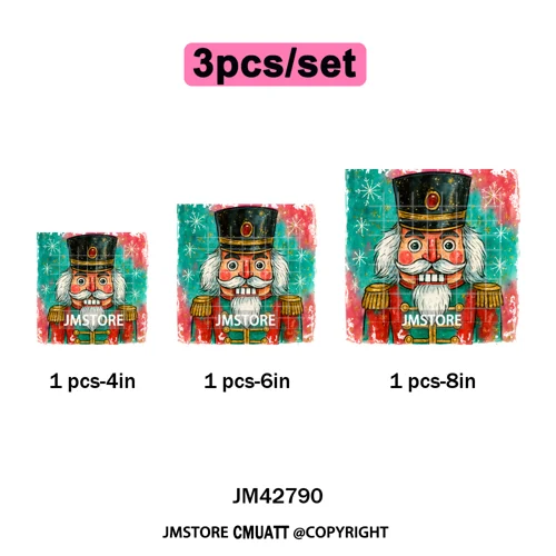 Merry Christmas Holly Jolly Coquette Tree Cartoon Movie Vibes Iron on DTF Washable Transfer Stickers Ready to Press for Textiles