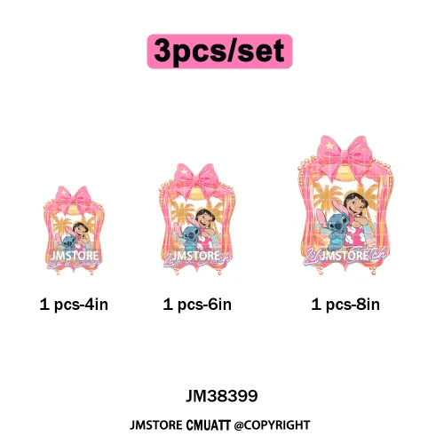 Cute Summer Holiday Life Palm Beach Vibes Cartoon Characters Coquette Iron on DTF Transfers Stickers Ready to Press for Clothing