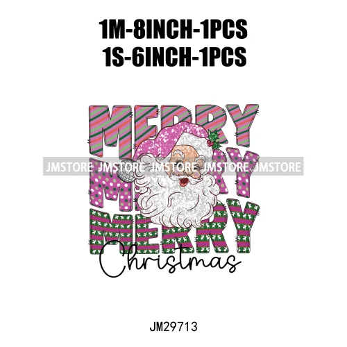 Christmas Girly Vibes Santa Winter Jesus Coquette Bow Tis The Season Iron On DTF Transfers Stickers Ready To Press For Clothes