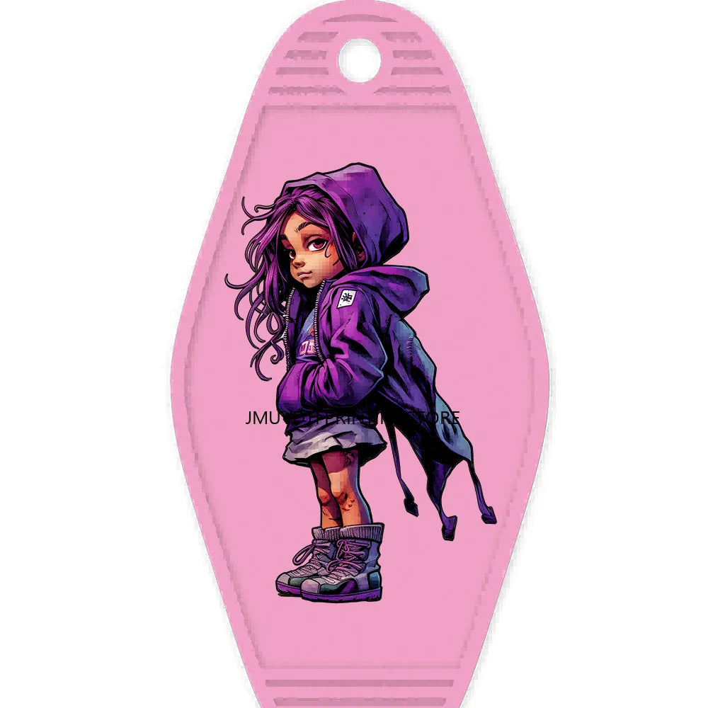 Black Girl Magic High Quality WaterProof UV DTF Sticker For Motel Hotel Keychain Urban Street  Girls Life