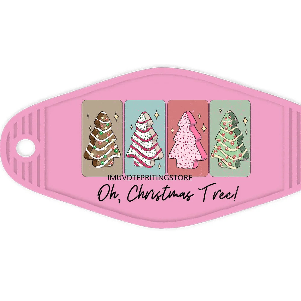 Boojie Christmas Tree High Quality Durable WaterProof UV DTF Sticker Logo For Motel Hotel Keychain In My Basic Girl Era