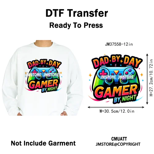 12in Street Heat Urban Chill Streetwear Man Hip Hop Animal Iron on DTF Thermal Transfer Stickers Ready to Press for Clothes Bags