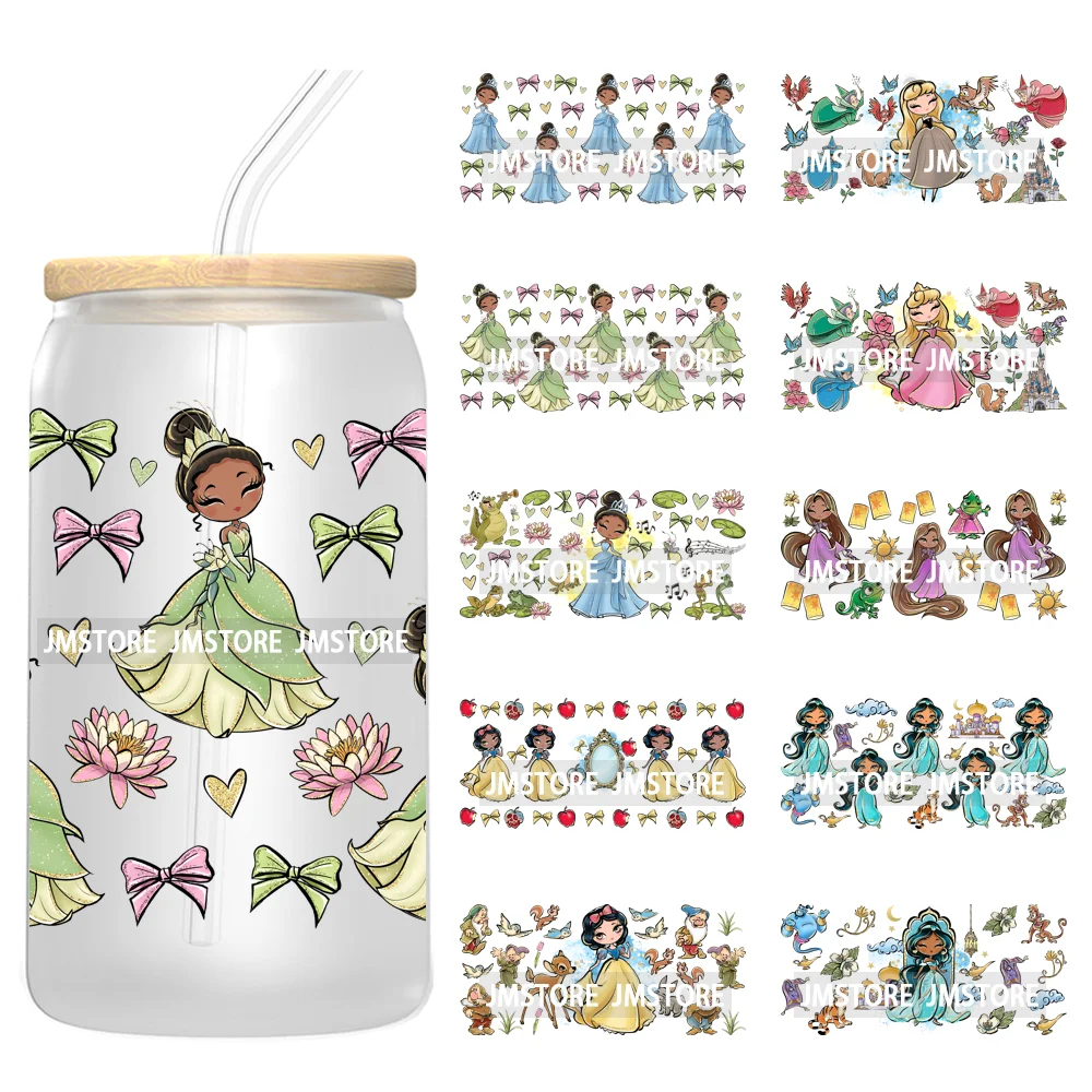 Magical Princess Best Friends UV DTF Stickers Ready to Transfer Cup Wrap Custom DIY Craft For Libbey Can Glass Tumblers Mugs