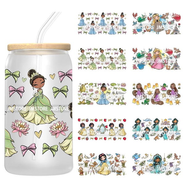 Magical Princess Best Friends UV DTF Stickers Ready to Transfer Cup Wrap Custom DIY Craft For Libbey Can Glass Tumblers Mugs