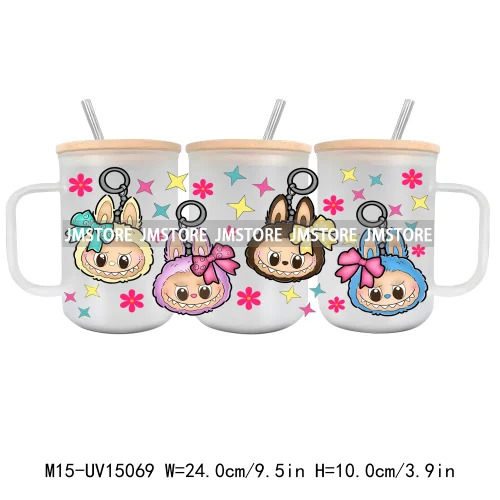 Sports Cartoon Characters UV DTF Cup Wrap Ready To Apply Waterproof High Quality Custom Prints For 15OZ Glass Mug Cup Tumbler