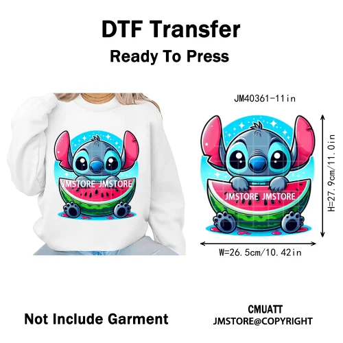 Aloha Flower Summer Vibes Cartoon Animal Vacation Life Designs Iron on DTF Washable Transfers Sticker Ready to Press for Clothes