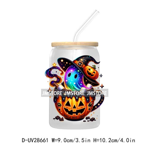 Nightmare Before Coffee Spooky Halloween Skeleton UV DTF Transfer Stickers Decals For Libbey Cold Cup Mug Tumbler Pumpkin Season