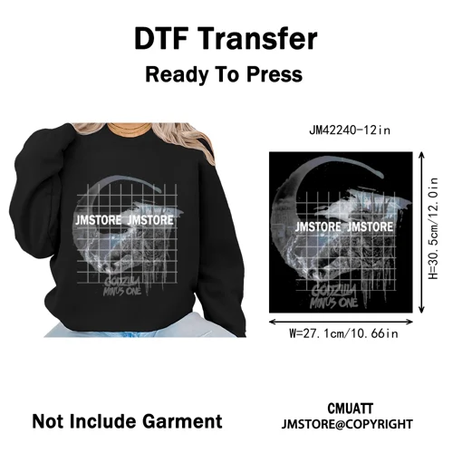 Funny Halftone Movie Series Killer Halloween Spooky Season Iron on DTF Washable Transfers Stickers Ready to Press for T-shirts