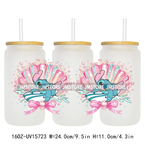 Magical Cartoon Coquette Summer UV DTF Stickers Ready to Transfer Cup Wrap Custom Labels DIY Craft For Libbey Glass Can Tumbler