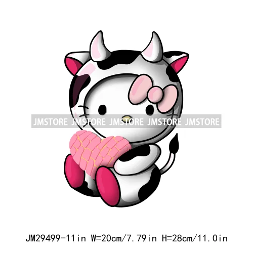 Happy Valentine's Day Cartoon Character Mouse Animal Cupid Love Heart DTF Iron On Transfers Stickers Ready To Press For T-shirts