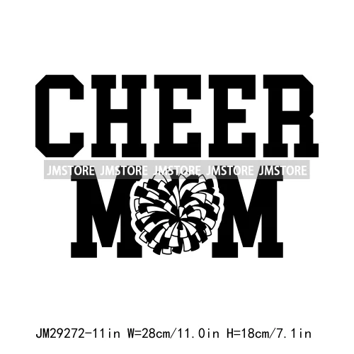 Cheer Mom Life Cheerleader Girls Camo Bow Dove Season Designs Iron On DTF Transfers Stickers Ready To Press For Clothes