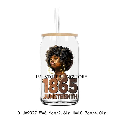 We Are Black History Afro Girl Boy UV DTF Transfer Sticker Decal For Libbey Cold Cups Mug Tumbler Waterproof DIY Logo Juneteenth