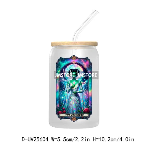 The Witch Tarot Card UV DTF Transfer Stickers Decals For Libbey Cold Cups Mugs Tumbler Waterproof Custom Labels Horror Character