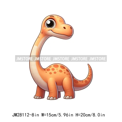 Funny Diy Dinosaur Cute Dino Nursery Animal DTF Iron On Transfers Stickers Ready To Press For T-shirts Bags