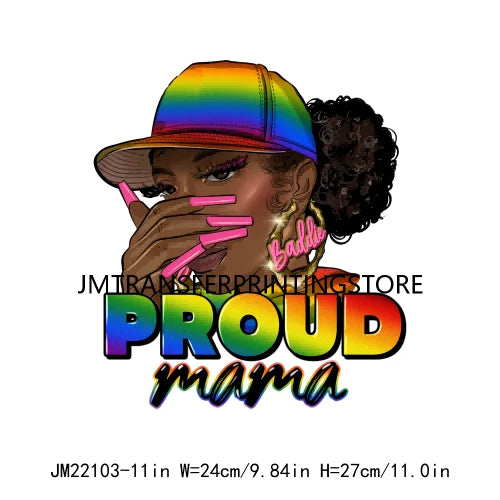 Blessed Proud Black Women Small Business Mama Cheer Mom Life Logos Autism Mom DTF Transfer Stickers Ready To Press For Hoodies