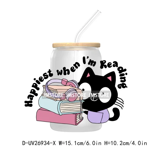 Bee A Book Warm 16OZ UV DTF Cup Wrap Transfer Stickers Custom Labels Waterproof Logo For Libbey Glass Can Motivational Saying