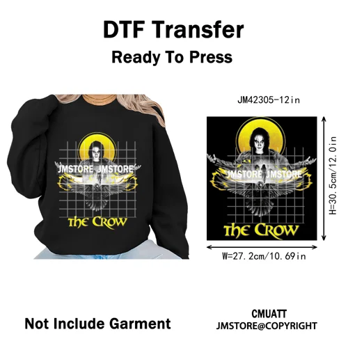 Funny Halftone Movie Series Killer Halloween Spooky Season Iron on DTF Washable Transfers Stickers Ready to Press for T-shirts