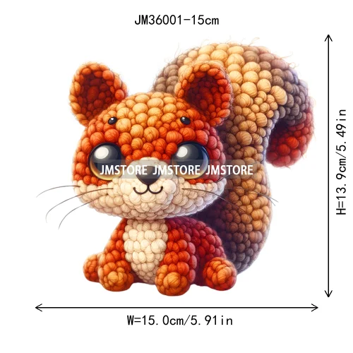 15cm 5.9in Kid Panda Bear Animal Iron On Heat Transfer Sticker For Clothes Printed Vinyl Thermal Applique Washable T-Shirt Decal