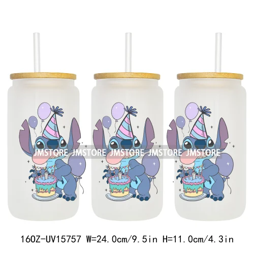 Retro Cartoon Western Summer Vibes UV DTF Cup Wraps Ready To Apply Waterproof Transfer Stickers For 16OZ Libbey Glass Can Mugs