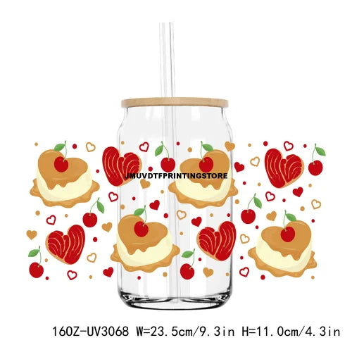 Latina Culture Valentine's Day 16OZ UV DTF Cup Wrap Transfers Stickers Custom Labels DIY Waterproof Logo For Libbey Glass Can