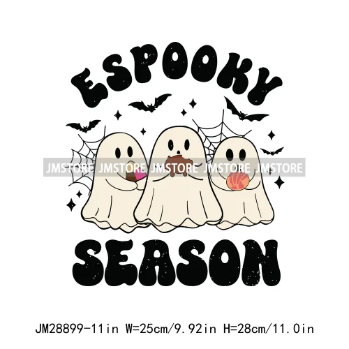 Pan Tasmas Spooky Halloween Conchas Cucuys Mexican Spooky Season Ghost Iron On DTF Transfer Stickers Ready To Press For T-shirts