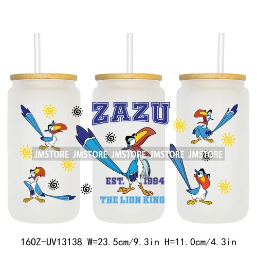 Cartoon Characters Family Trip 16OZ UV DTF Cup Wraps Ready To Apply Waterproof Transfer Stickers For Libbey Glass Can Tumbler