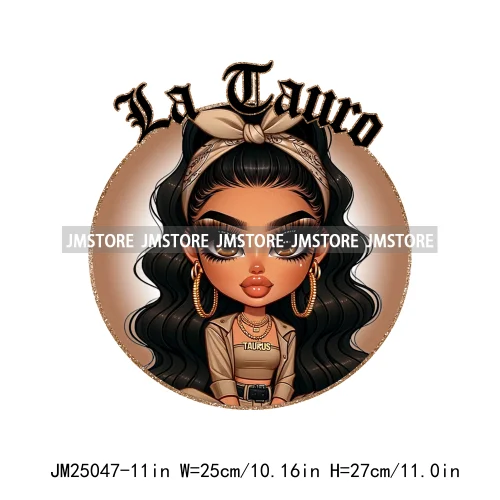 3d Custom Headband Hispanic Zodiac Girls Latina Constellation Lady DTF Iron On Transfers Stickers Ready To Press For T-shirts