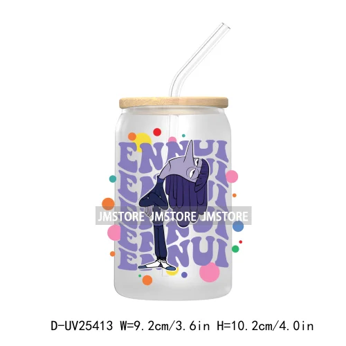 Friends Cartoon My Feelings UV DTF Transfer Stickers Decals For Libbey Cold Cups Mugs Tumbler Waterproof DIY Custom Logo Labels