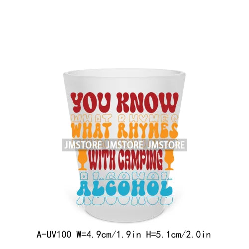 Save Water Drink Beer Alcohol Short Glass Cups UV DTF Sticker For Beer Mugs Decals Transfers Stickers Waterproof DIY Craft