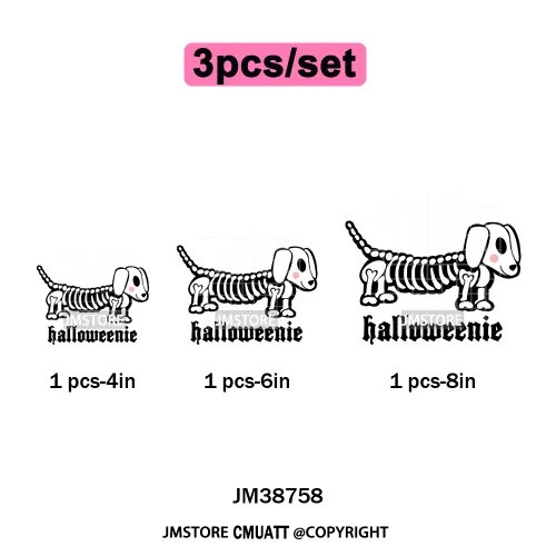 Cute Boos Ghost Pumpkin Halloween Season Thermal Printing Iron on DTF Washable Transfers Stickers Ready to Press for Textile