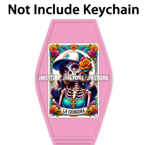 Latina Chicano Mexican Tarot Card The Evil Eye High Quality WaterProof UV DTF Stickers For Motel Hotel Keychain Little Mermaid