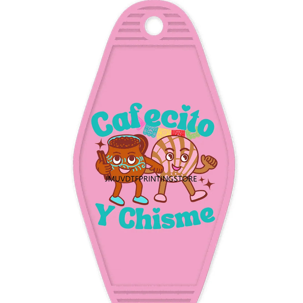 Mexico Latin Culture High Quality WaterProof UV DTF Sticker For Motel Hotel Keychain Mexican Sweet Snacks