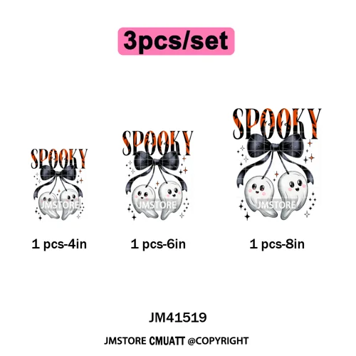 Cute Soda Can Energy Drink Boo Ghost Coquette Spooky Halloween Iron on DTF Washable Transfer Sticker Ready to Press for Clothing