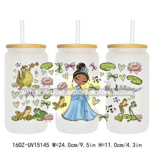 Magical Princess Best Friends UV DTF Stickers Ready to Transfer Cup Wrap Custom DIY Craft For Libbey Can Glass Tumblers Mugs