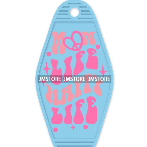 Good Moms Say Bad Words High Quality WaterProof UV DTF Sticker For Motel Hotel Keychain Positive Motivational Saying