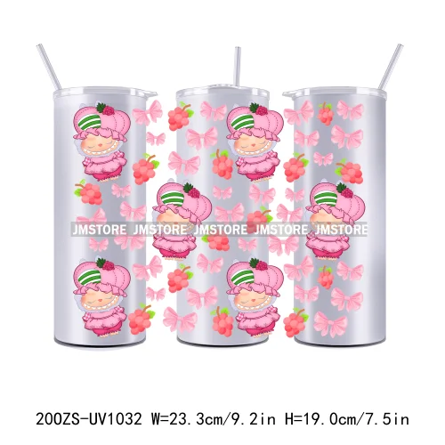 Cute Monster Doll Cartoon Character 20OZ Skinny Tumbler Wrap Ready To Apply UV DTF Transfer Stickers Durable Prints For Tumbler