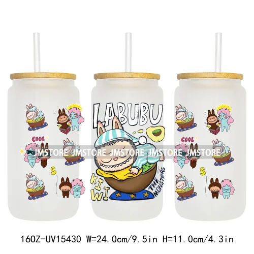 Anime Cartoon Dolls Character UV DTF Stickers Ready to Transfer Cup Wrap Custom Print DIY Craft For Libbey Glass Can Mug Tumbler