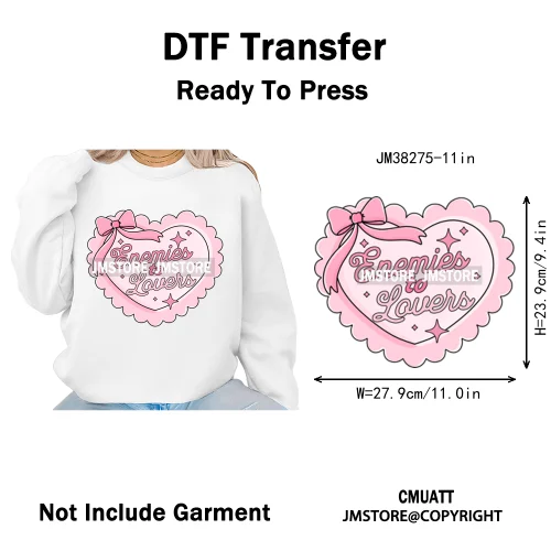 Funny Bookish Things Kindle Girlie TBR Read Books Lover Positive Quotes Iron on DTF Transfer Stickers Ready to Press for Textile