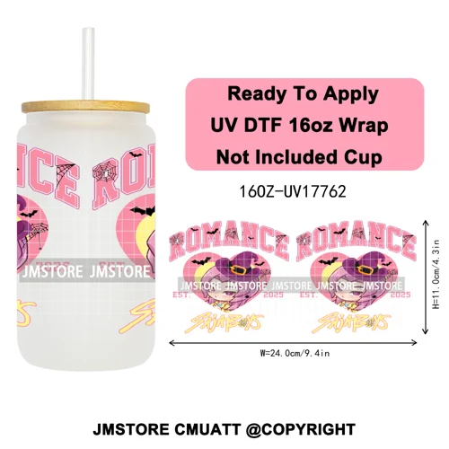 Demon Hunters Kpop Derpy Halloween Mystery Boys UV DTF Stickers Ready To Apply Cup Wrap High Quality For 16OZ Libbey Can Glass