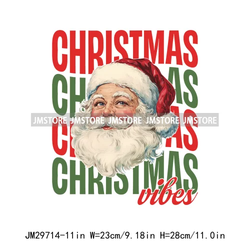 Christmas Girly Vibes Santa Winter Jesus Coquette Bow Tis The Season Iron On DTF Transfers Stickers Ready To Press For Clothes