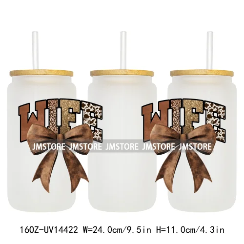 Floral Best Mom Ever Mama Life UV DTF Wraps Transfer Sticker Selfadhesive Waterproof For 16OZ Libbey Glass Can Tumbler