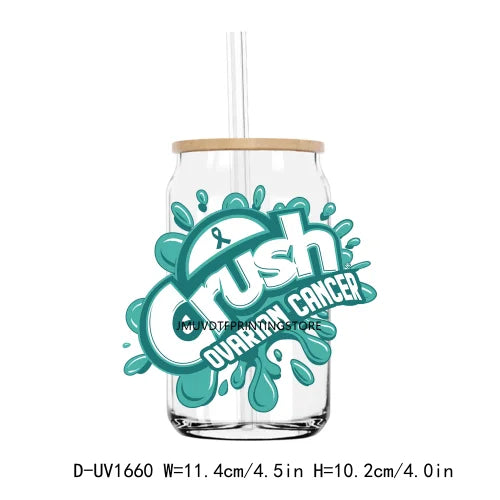 Crush Autism Awareness UV DTF Transfers Stickers Decals For Libbey Cold Cups Mugs Tumbler Waterproof DIY Craft