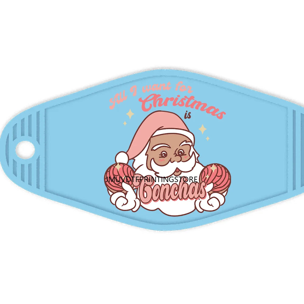 Somebody's Holly Jolly Mama High Quality WaterProof UV DTF Sticker For Motel Hotel Keychain Christmas Pan Dulce Mexican Xmas