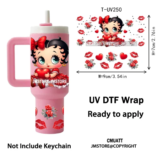 Cute Cartoon Princess Friends Wholesale Bulk UV DTF Wraps Ready To Apply Transfer Stickers Waterproof For Mini Tumbler Keychain