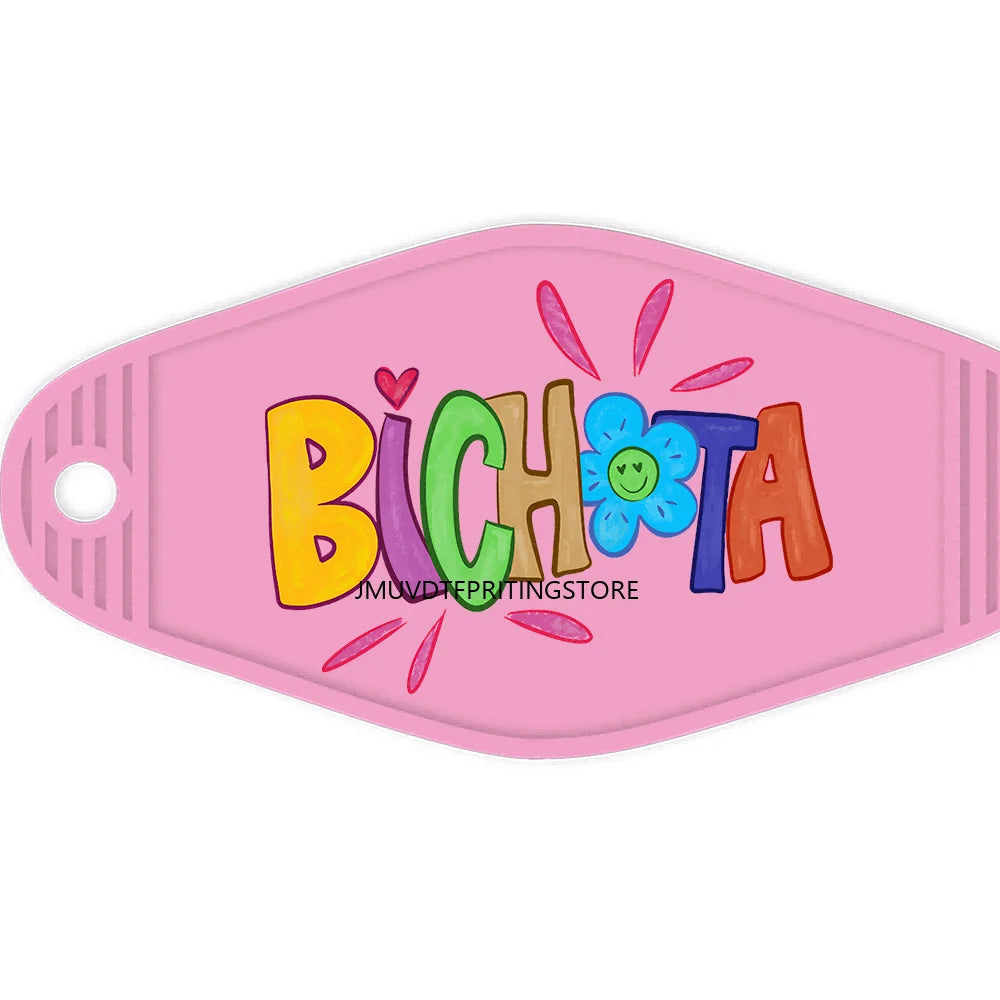 Funny Bichota Season Alphabet Letters High Quality WaterProof UV DTF Sticker For Motel Hotel Keychain Christmas Mermaid